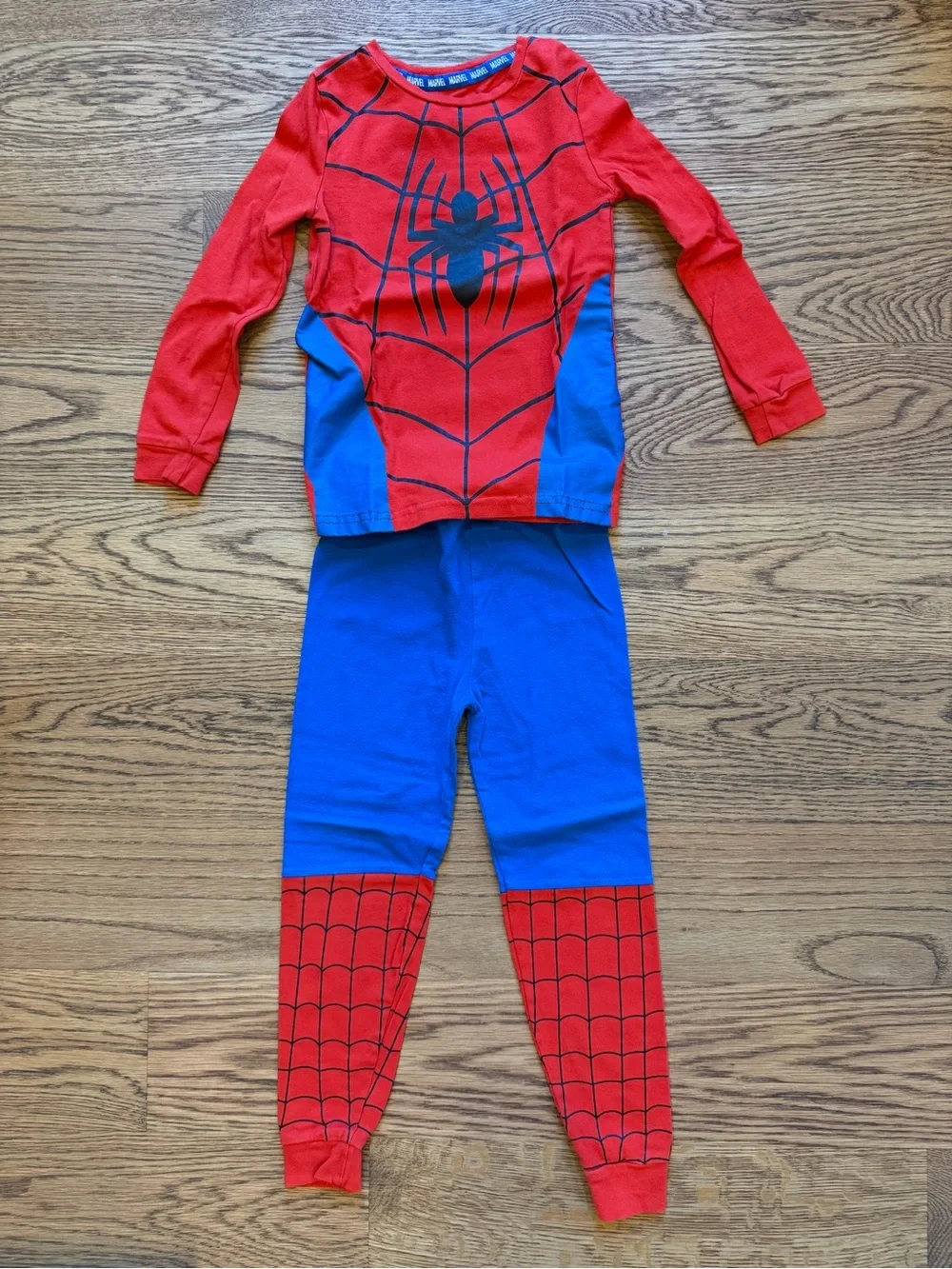 Old Navy Blue Tee, Wonder Nation Shortz & Spider-Man Pajamas Bundle